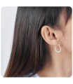 Silver Hoop Earring HO-2575